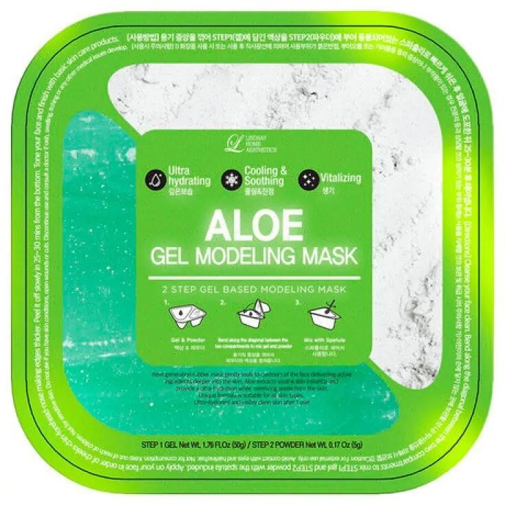 Lindsay Modeling Mask  Aloe Gel Modeling Mask Альгинатная гелевая маска для лица с алоэ