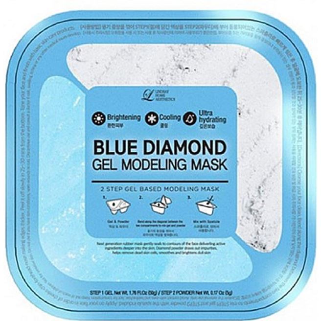Lindsay Modeling Mask  Blue Diamond Gel Modeling Mask Альгинатная гелевая маска для лица с алмазной пудрой
