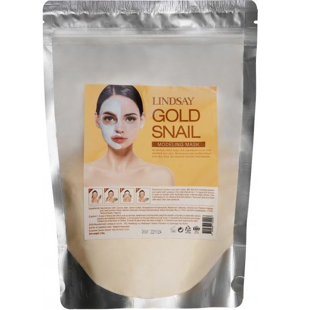 Lindsay Modeling Mask  Gold Snail Modeling Mask Альгинатная маска для лица с золотом и муцином улитки