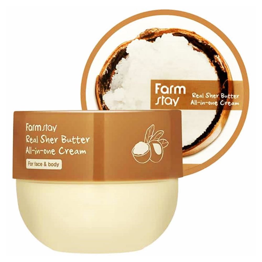 FarmStay Skin Care Real Shea Butter All-In-One Cream Многофункциональный крем с маслом ши