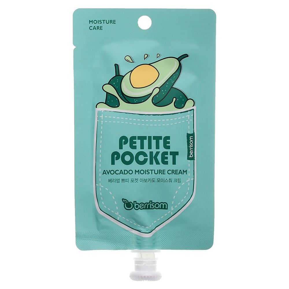 Berrisom Face Care Petite Pocket Avocado Moisture Cream  Крем для лица с экстрактом авокадо
