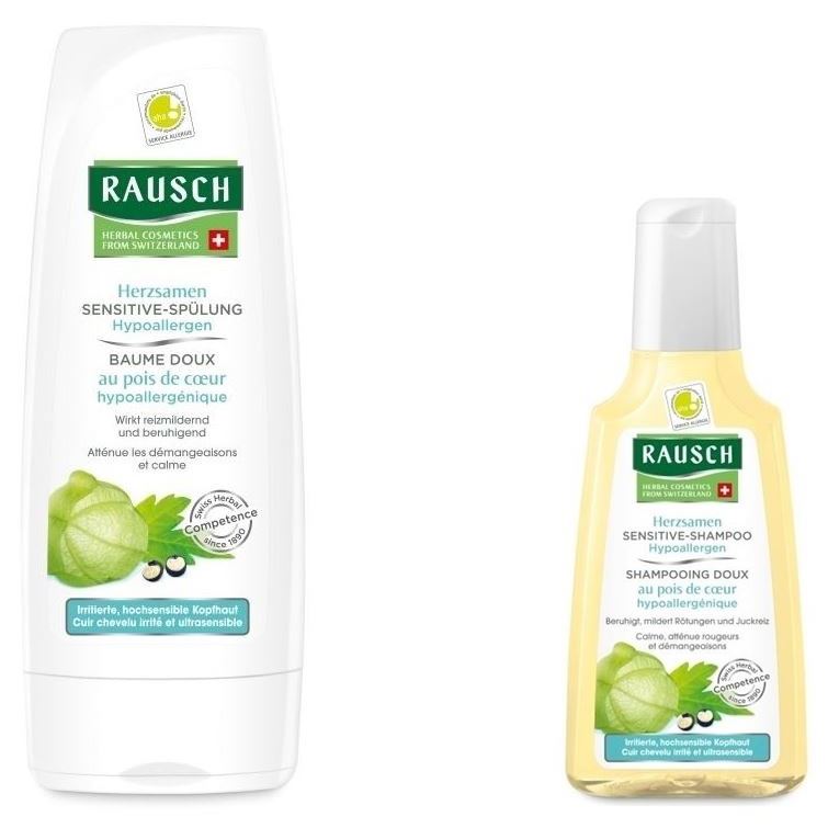 Rausch Hair Care Doux Hypoallergen Set Промо-набор: шампунь для чувствительной кожи головы, кондиционер для чувствительной кожи головы