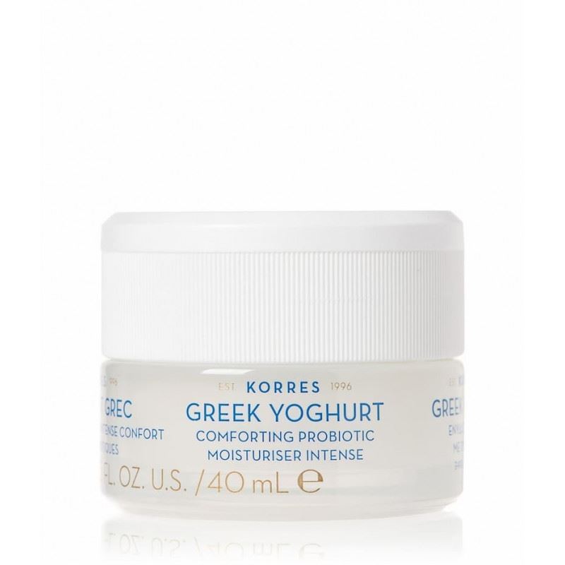 Korres Moisturising Greek Yoghurt Moisturiser Intense Крем дневной успокаивающий и интенсивно увлажняющий с пробиотиками и йогуртом для сухой кожи