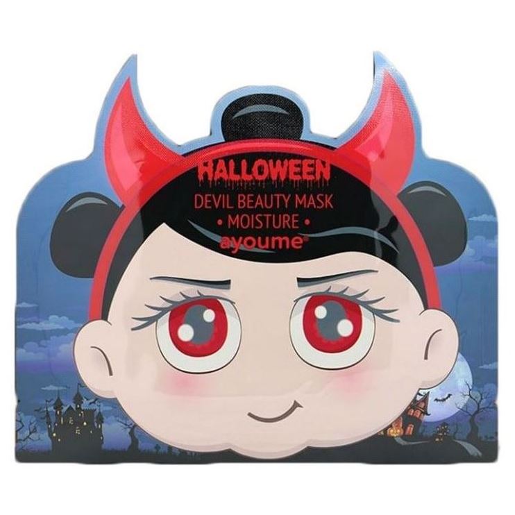 Ayoume Face Care Halloween Devil Beauty Mask Moisture Маска увлажняющая с гиалуроновой кислотой