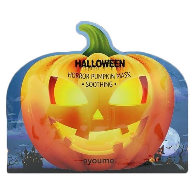 Ayoume Face Care Halloween Horror Pumpkin Mask Soothing Маска для лица успокаивающая с экстрактом тыквы