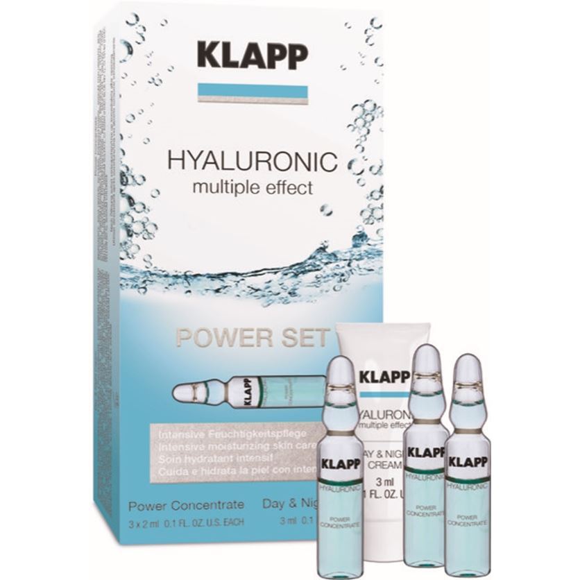 Klapp Hyluronic Immun Hyaloronic Multiple Effect Power Set Набор "Сила увлажнения": ампульный концентрат, крем