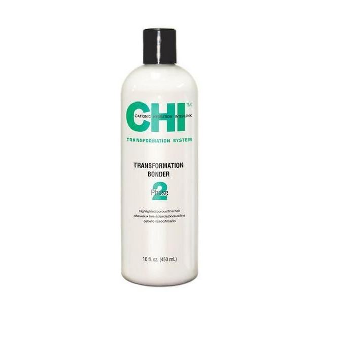 CHI Silk Perming Transformation System Phase 2 for normal or bleached hair Преобразующий лосьон Преобразующий лосьон Перманентное выпрямление: Фаза 2 для нормальных или осветленных волос (зеленый).