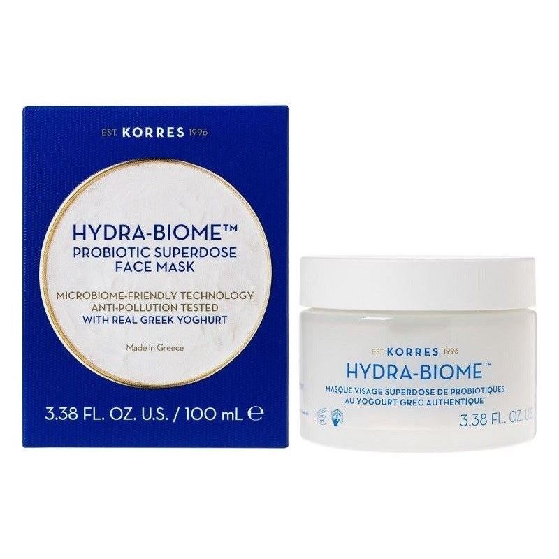 Korres Scrubs & Masks Hydra - Biome Probiotic Superdose Face Mask Йогурт. Увлажняющая маска для лица с йогуртом и пробиотиками