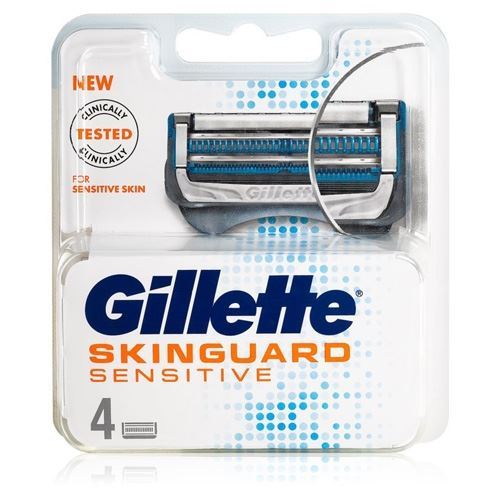 Gillette Бритвенные системы Skinguard Sensitive - 4 Сменные кассеты Кассеты для станков