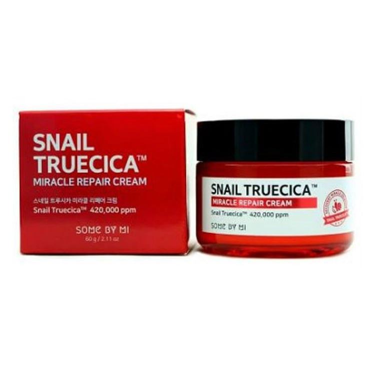 Some By Mi Faсe Care Snail Truecica Miracle Repair Cream Крем для лица восстанавливающий с муцином черной улитки