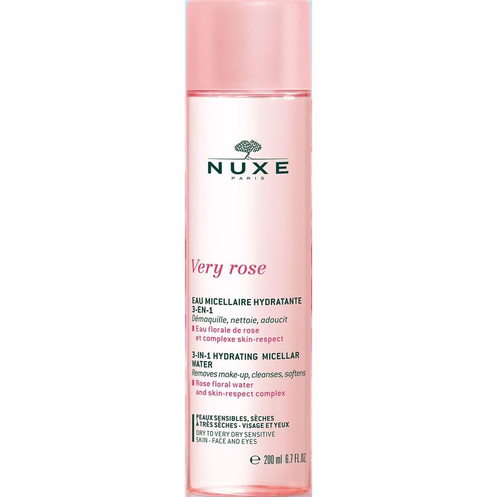 Nuxe Very Rose Very Rose Увлажняющая мицеллярная вода для лица и глаз 3 в 1 Very Rose 3 in 1 Hydrating Micellar Water 