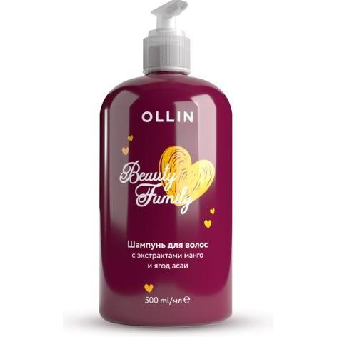 Ollin Professional Perfect Hair Beauty Family Шампунь для волос с экстрактами манго и ягод асаи Шампунь для волос с экстрактами манго и ягод асаи