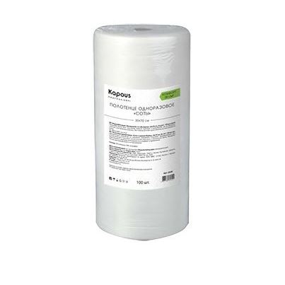 Kapous Professional Accessories  Полотенце одноразовое соты в рулоне 35*70 cм, 35 г/м2 Полотенце одноразовое соты в рулоне 35*70 cм, 35 г/м2
