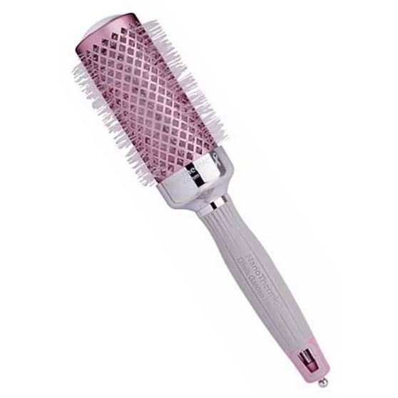 Olivia Garden Брашинги для волос PR-NT1PC-TH044-TP20 Термобрашинг керамический + ион NanoThermic 44 мм розовый/серый Термобрашинг для укладки волос керамический + ион NanoThermic 44 мм розовый/серый