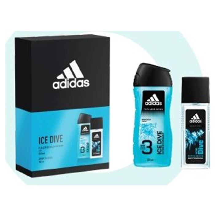 Adidas Fragrance Набор FY21 Ice Dive Душистая вода и гель для душа Подарочный набор: душистая вода, гель для душа