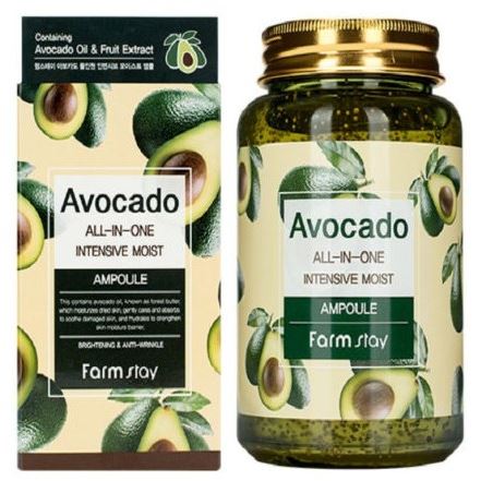 FarmStay Skin Care Avocado All in One Intensive Moist Ampoule Многофункциональная сыворотка с экстрактом авокадо 