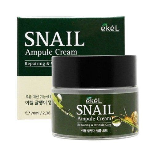 Ekel Face Care Snail Ampule Cream  Ампульный крем для лица с муцином улитки