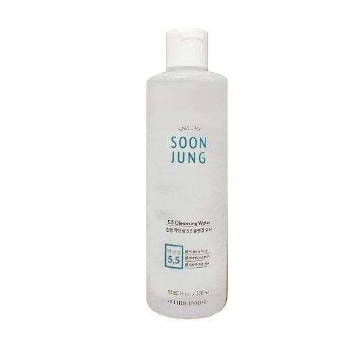 Etude House Face Care Soon Jung 5.5 Cleansing Water Очищающая вода с мягкой кислотностью для комфортности кожи