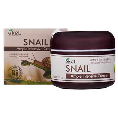 Ekel Face Care Ample Intensive Cream Snail Крем для лица с муцином улитки