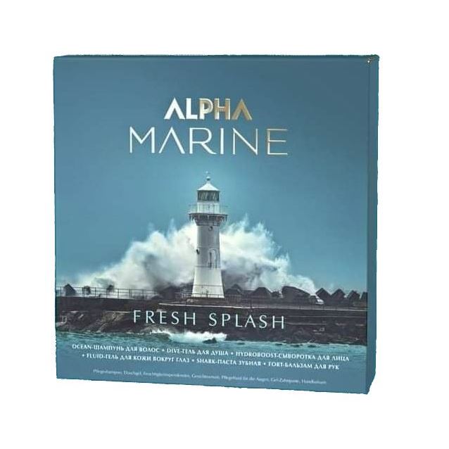 Estel Professional Alpha Homme Alpha Marine Fresh Splash Set Набор: шампунь, гель, сыворотка, флюид для кожи вокруг глаз, зубная паста, бальзам для рук