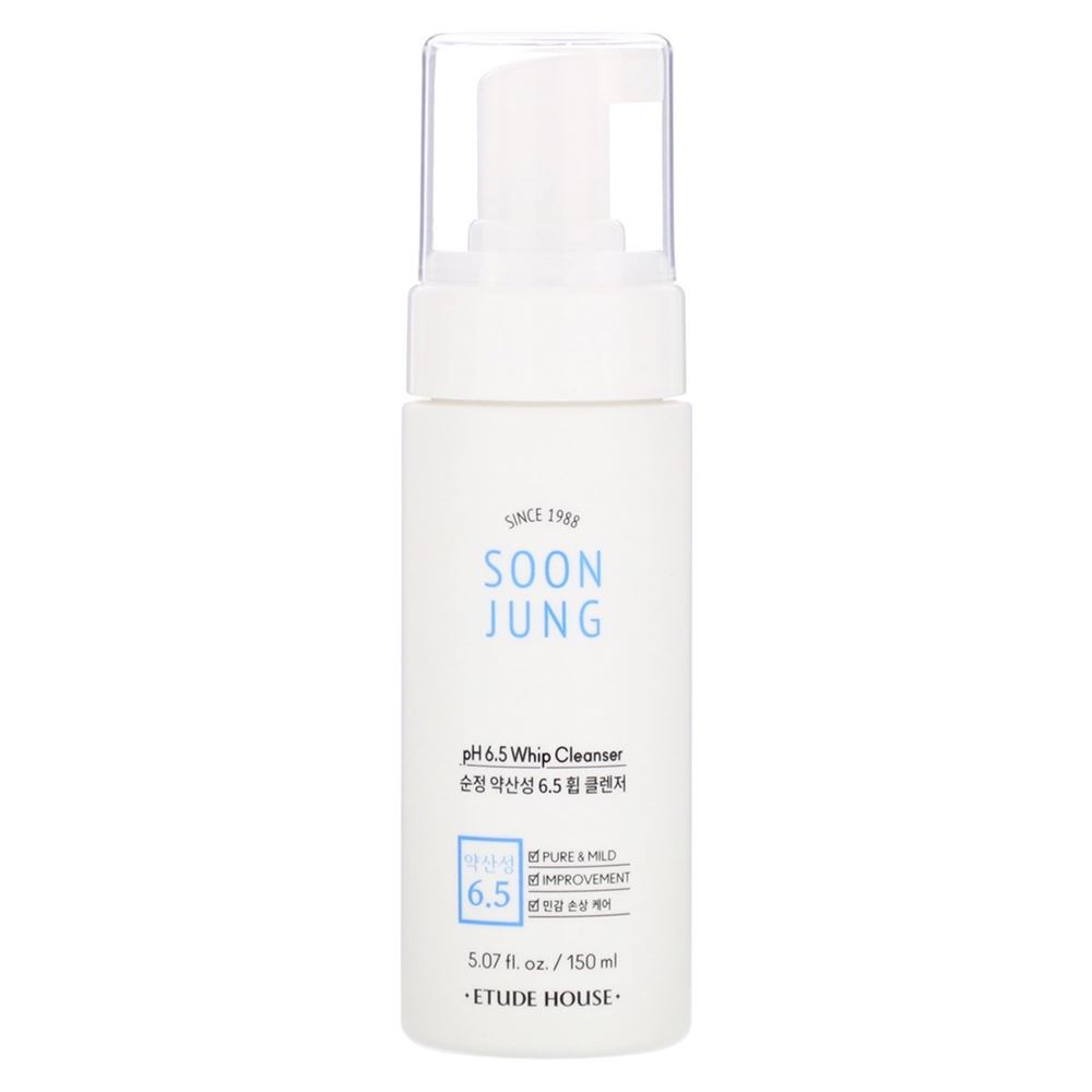 Etude House Face Care Soon Jung 6.5 Whip Cleanser Пенка для умывания для чувствительной кожи