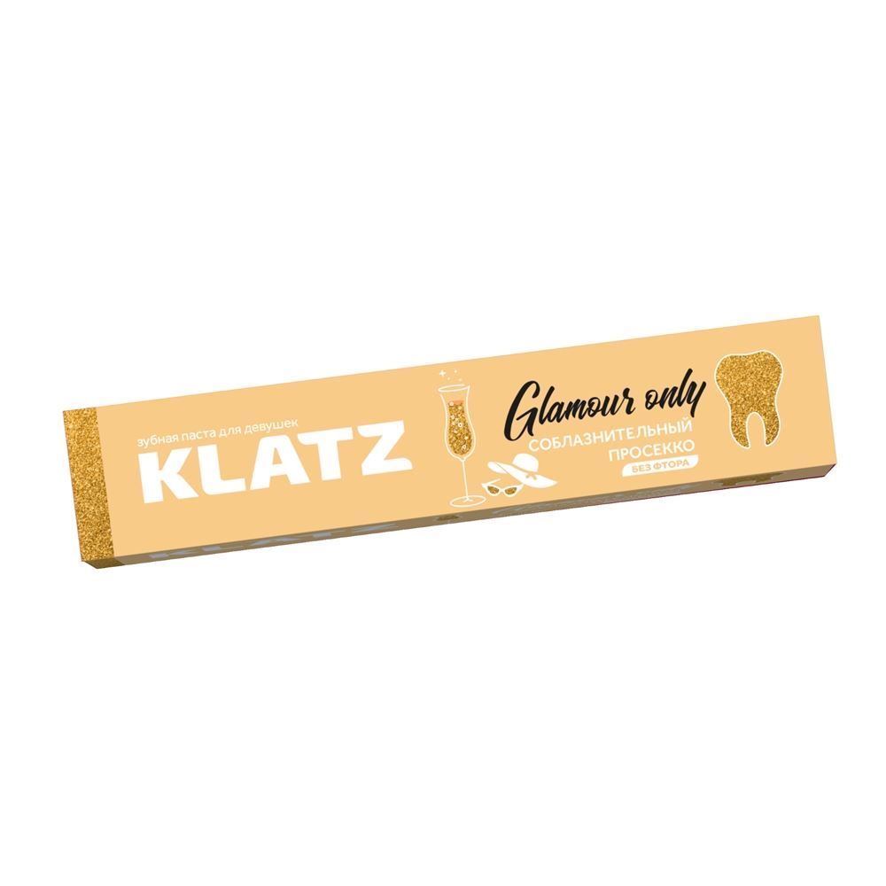Klatz Lifestyle Glamour Only Соблазнительный просекко без фтора Зубная паста для девушек