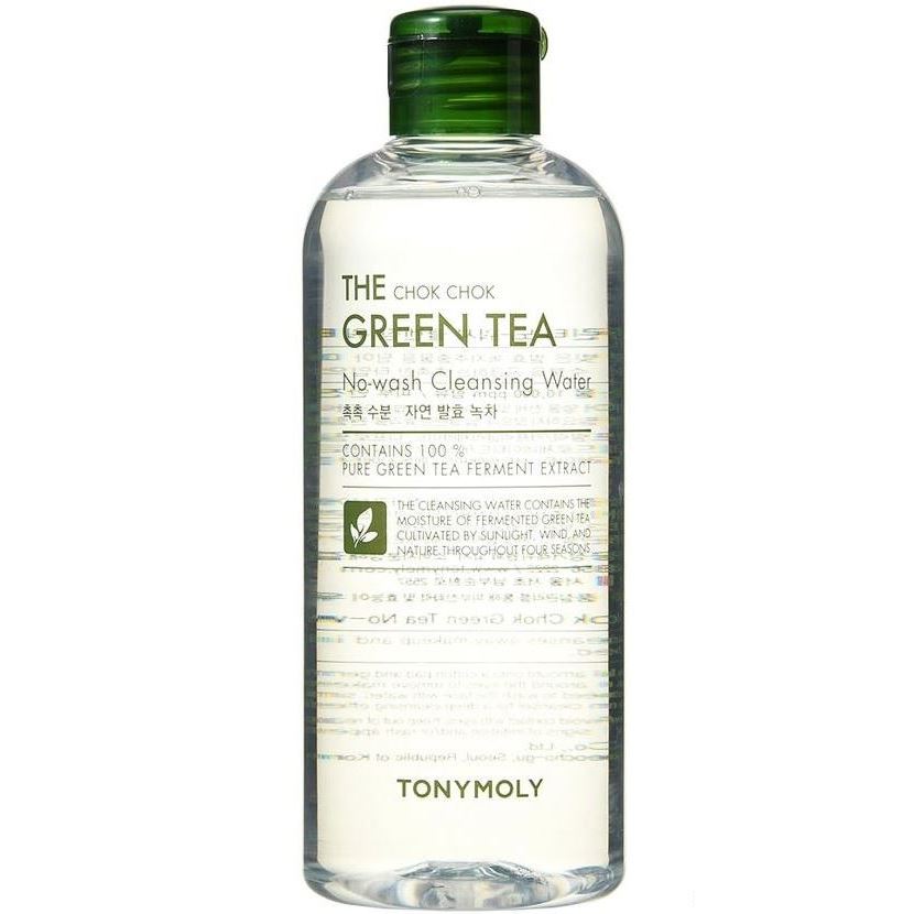 Tony Moly Cleansing The Chok Chok Green Tea No-Wash Cleansing Water Мицеллярная вода для снятия макияжа с экстрактом зеленого чая