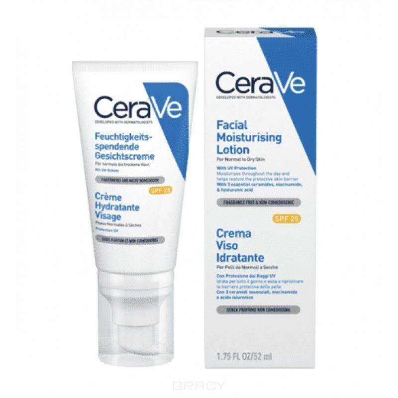 CeraVe Moisturizing Care Facial Moisturising Lotion for normal to dry skin SPF25 Увлажняющий лосьон для нормальной и сухой кожи лица 