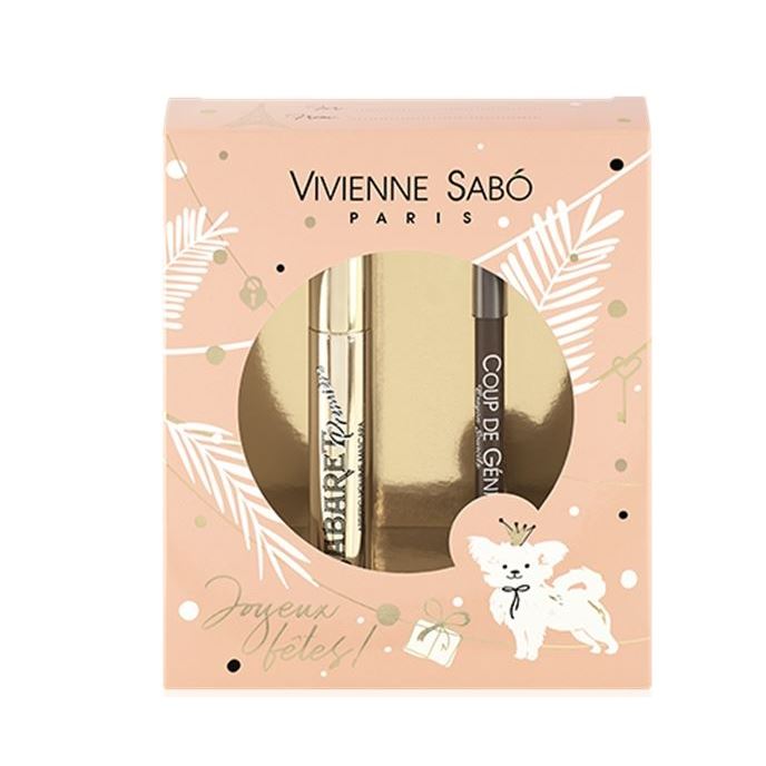 Vivienne Sabo Make Up Artistic Volume Mascara Cabaret Premiere + Coupe De Genie Подарочный набор: тушь, карандаш для бровей