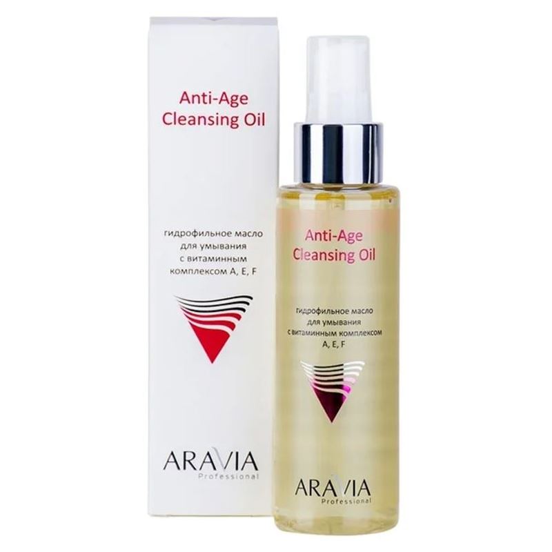 Aravia Professional Профессиональная косметика Anti-Age Cleansing Oil Гидрофильное масло для умывания с витаминным комплексом А,Е,F