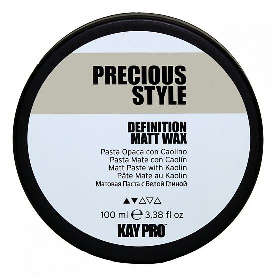 KAYPRO Precious Style Definition Matt Wax Matt Paste with Kaolin Паста для волос матовая с белой глиной