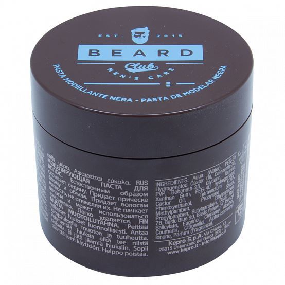 KAYPRO Beard Club Beard Club Modeling Paste Паста для волос моделирующая черная