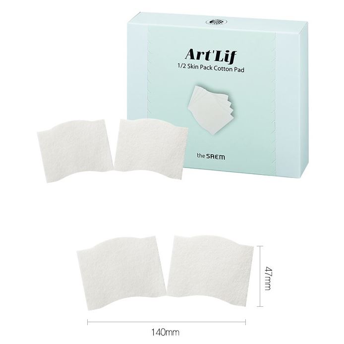 The Saem Face Care Art Lif 1/2 Skin Pack Cotton Pad 60 Диски хлопковые