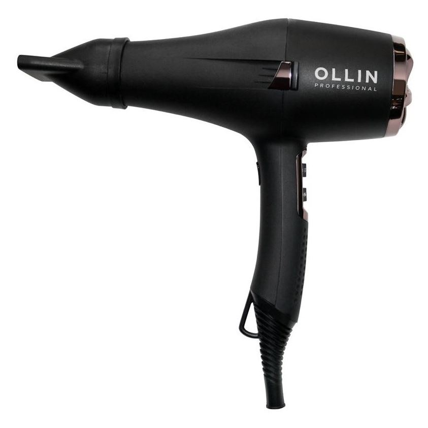 Ollin Professional Hair Tools OL-7107 Фен профессиональный 2200-2400W Фен профессиональный  2200-2400 W. В комплекте 2 насадки