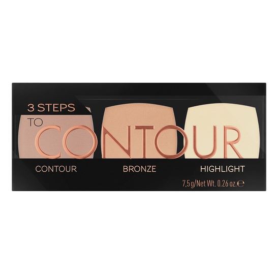 Catrice Make Up 3 Steps To Contour Palette  Палетка для макияжа: бронзеры и хайлайтер 3 Steps To Contour Palette 
