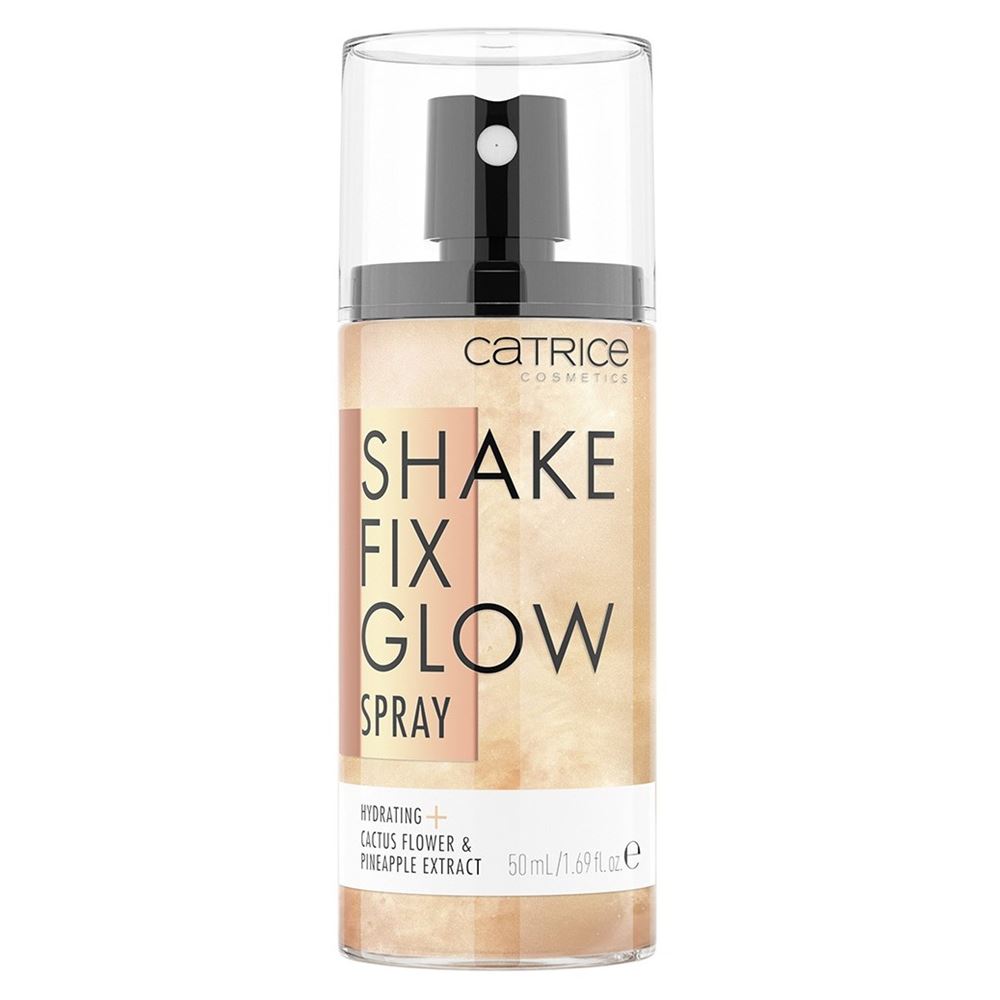 Catrice Make Up Shake Fix Glow Spray Спрей фиксирующий для макияжа с мерцанием 