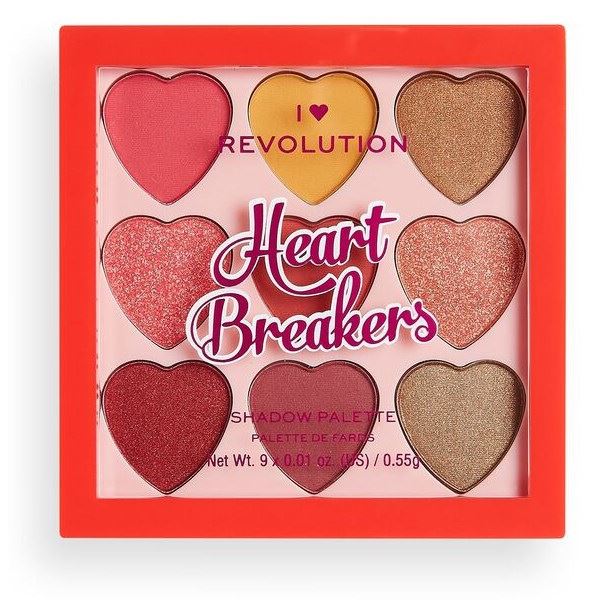 I Heart Revolution Make Up Heart Breakers Shadow Palette Палетка теней для век Heart Breakers 