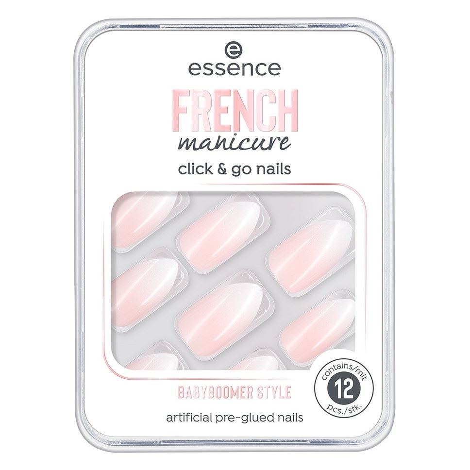 Essence Nail Care French Manicure Click & Go Nails Накладные ногти на клейкой основе 