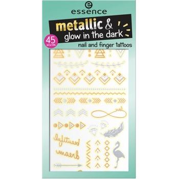 Essence Nail Care Metallic & Glow In The Dark Наклейки-тату для ногтей и рук 