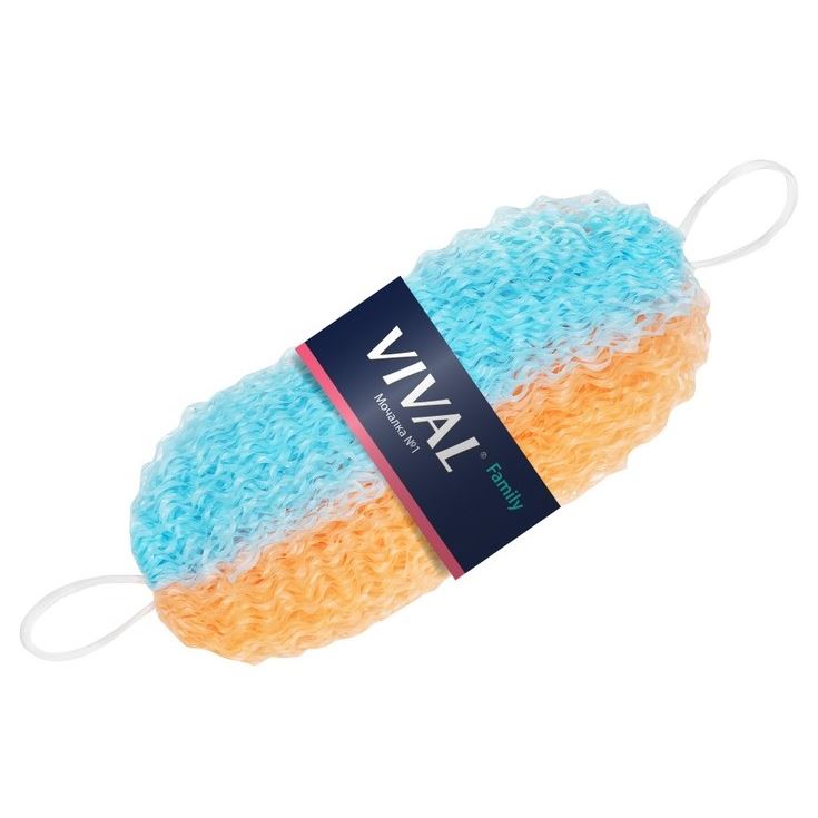 VIVAL Мочалки 453 Мочалка Банная Нейлоновая Super 453 Мочалка Банная Большая Нейлоновая