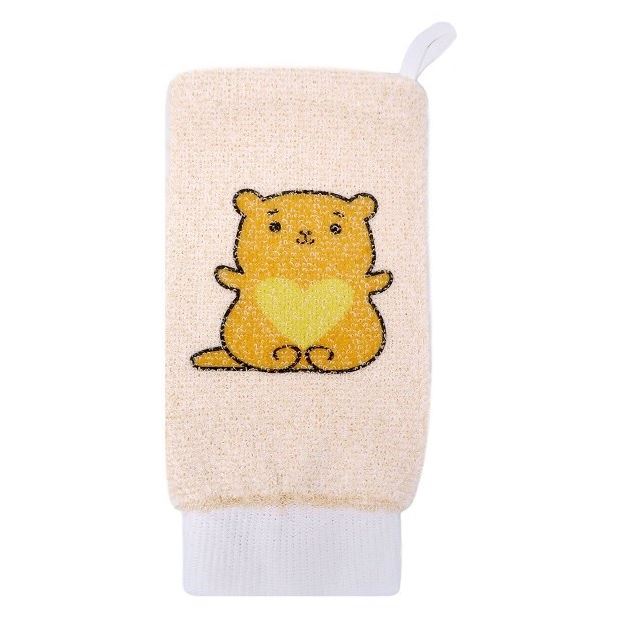 VIVAL Мочалки Мочалка детская рукавица из хлопка Мочалка детская рукавица из хлопка с рисунком