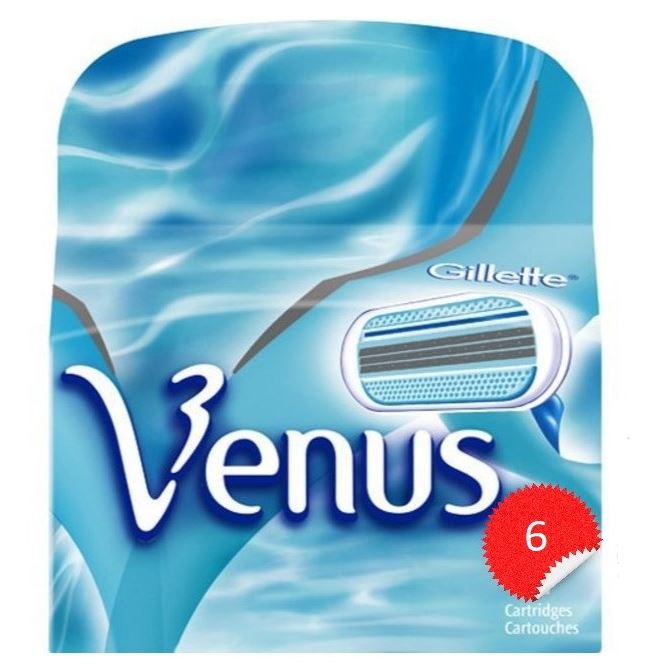 Gillette Venus  Venus - 6 Сменные Кассеты Набор сменных кассет для бритья Venus - 6 шт