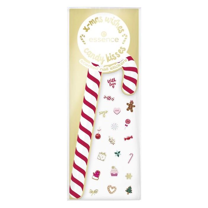 Essence Nail Care X-Mas Wishes Candy Kisses Scented Nail Stickers Наклейки для ногтей
