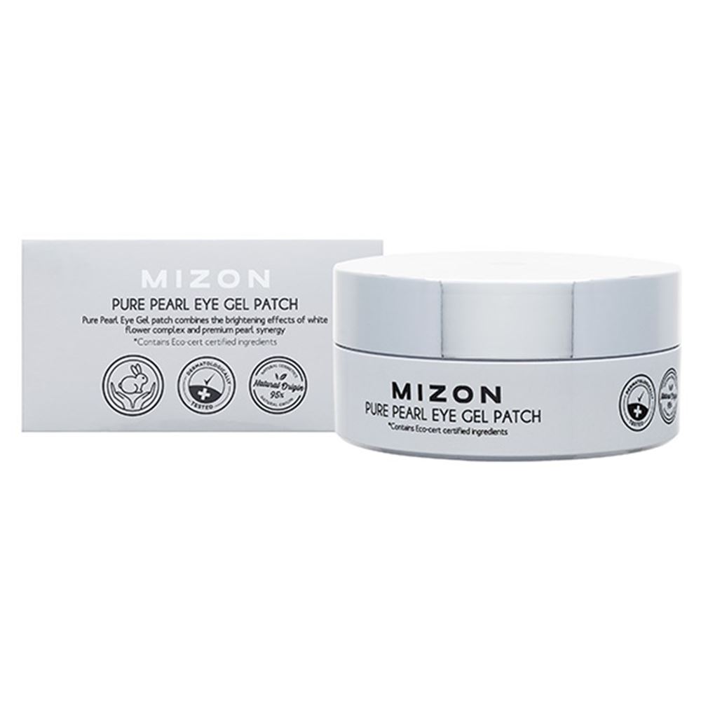 Mizon Face Care Pure Pearl Eye Gel Patch  Патчи под глаза гидрогелевые с экстрактом белого жемчуга