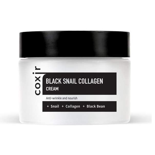Coxir Black Snail Collagen Black Snail Collagen Cream Крем против морщин с коллагеном и муцином черной улитки 