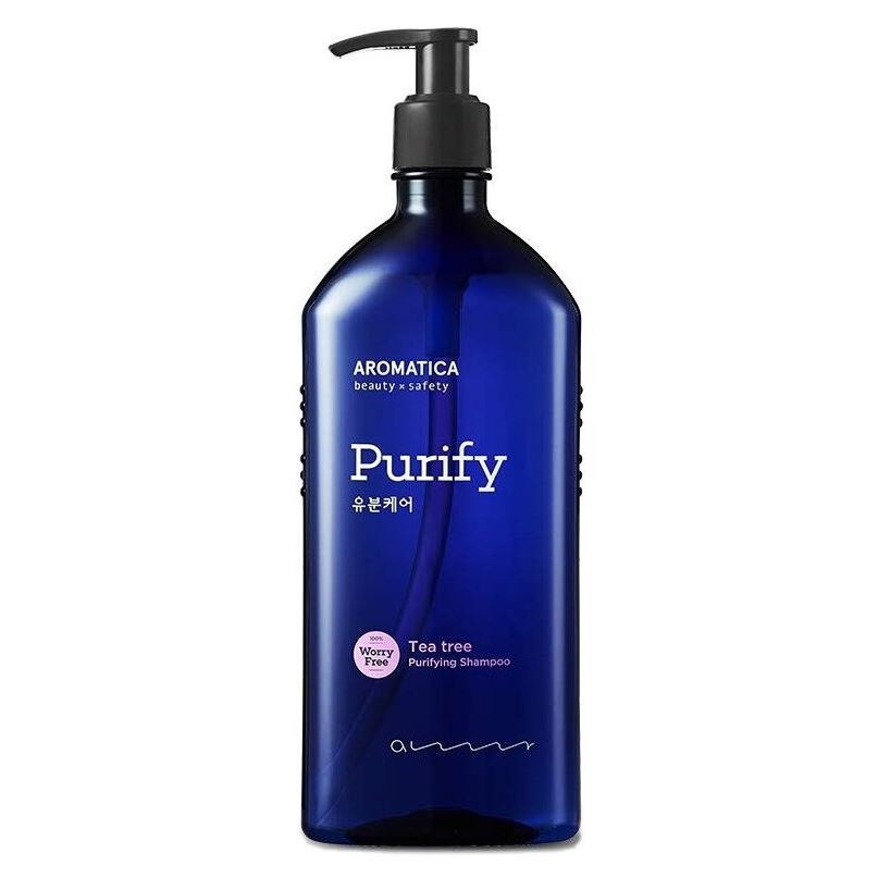 Aromatica Hair Care Tea Tree Purifying Shampoo Бессульфатный шампунь для жирной кожи головы с чайным деревом 