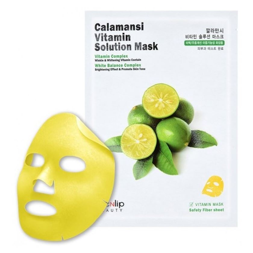 Eyenlip Face Care Calamansi Vitamin Solution Mask Маска для лица тканевая витаминная 