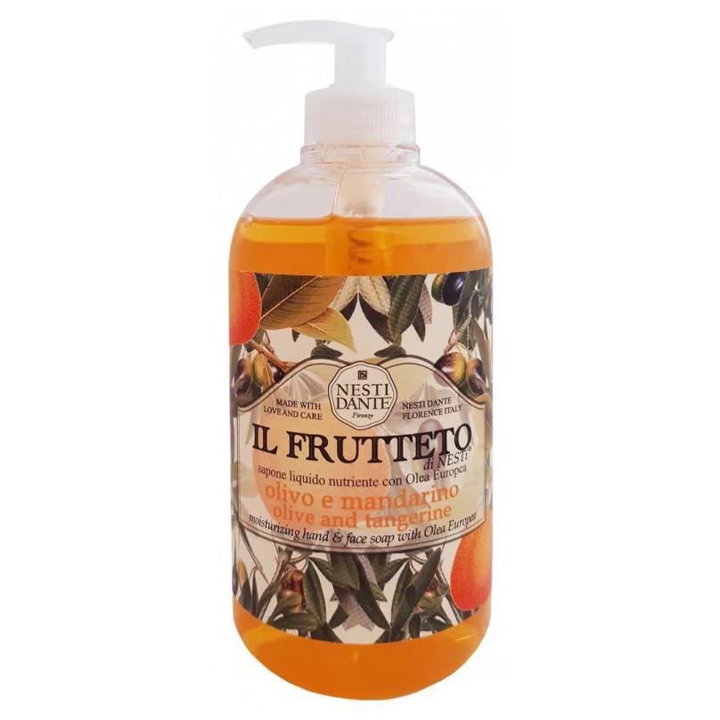Nesti Dante Liquid Soap Olive and Tangerine Традиционное мыло-гель для рук "Оливковое масло и Мандарин"