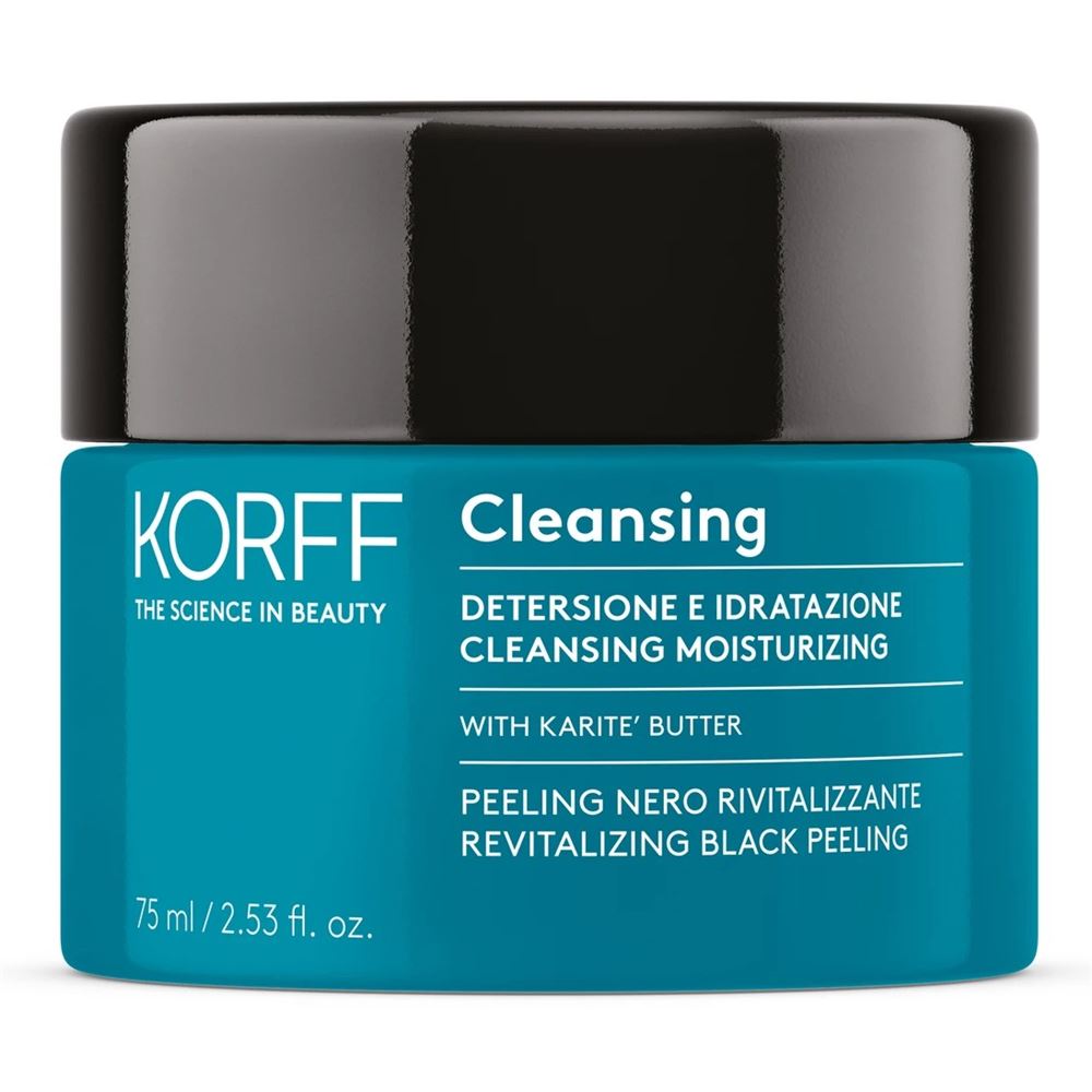 Korff Cleansing Revitalizing Black Peeling Очищающий тонизирующий черный скраб