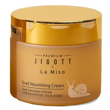 Jigott Skin Care Premium Jigott & La Miso Snail Nourishing Cream Питательный крем для лица с муцином улитки